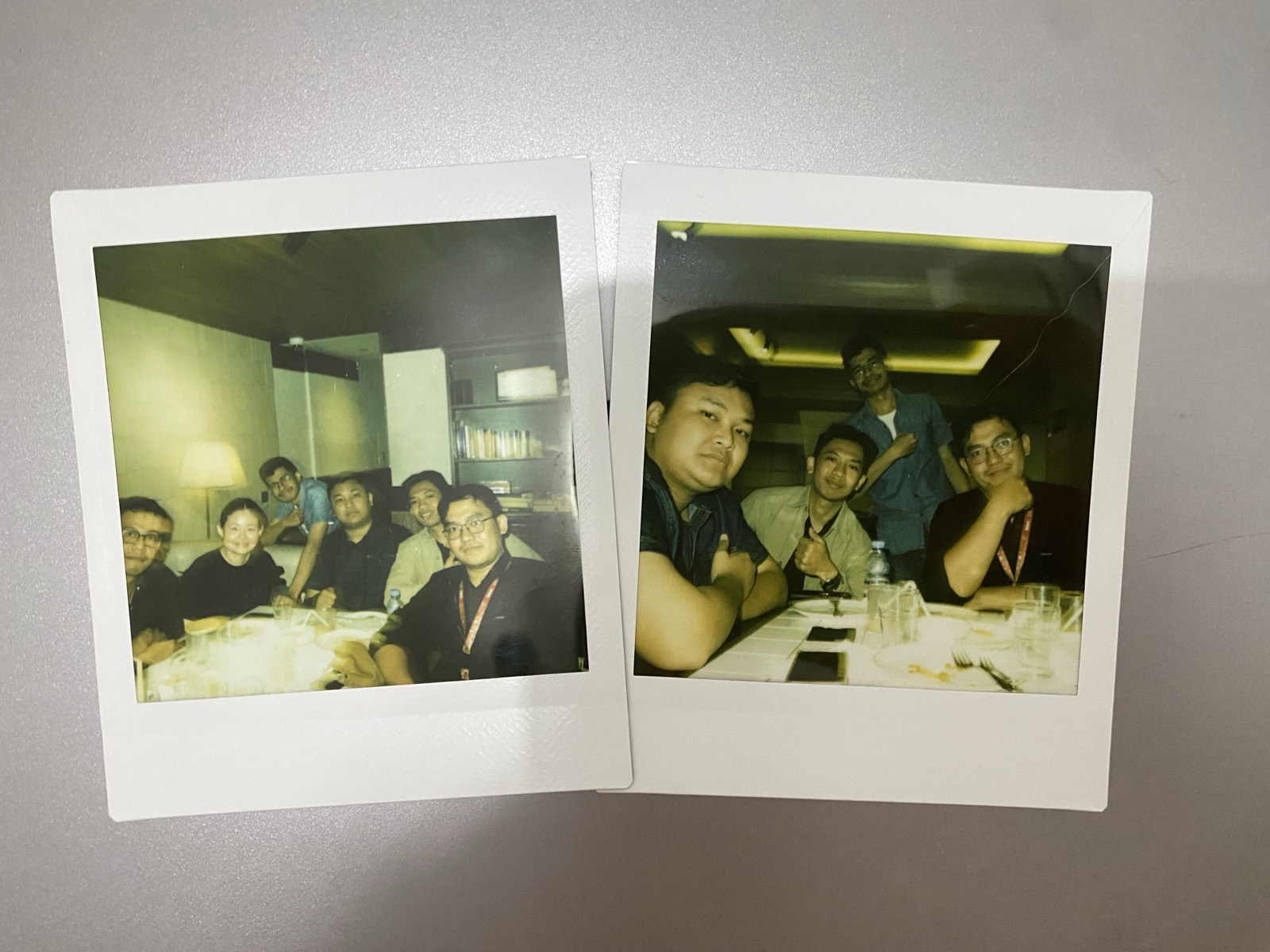 Polaroid photos taken at the Jakarta meetup